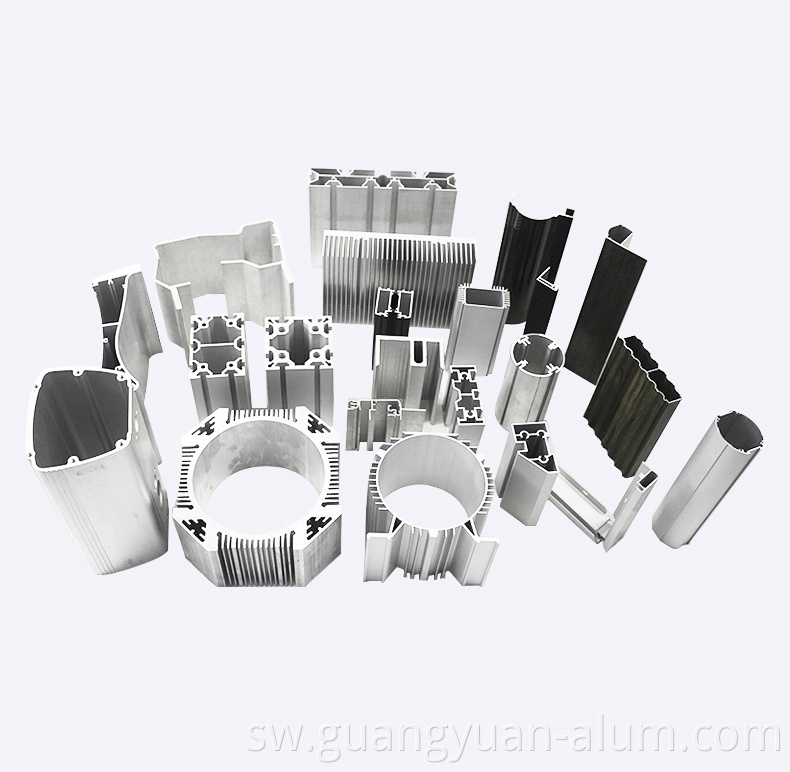 Guangyuan Aluminium CO., Ltd Viwanda Aluminium Extrusion Guangyuan aluminum co., ltd Industrial Aluminum Profile Extrusion